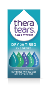 TheraTears Dry or Tired Eye Drops: relieves, protects, hydrates, soothes, and refreshes. Contact lens friendly.